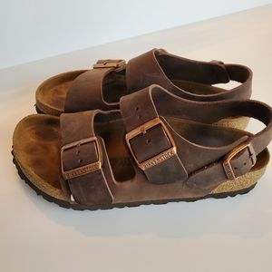 Birkenstock Milano Oiled Leather 37 Gently Worn